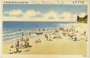 A sandy beach on Lake Erie, Van Buren, N. Y.