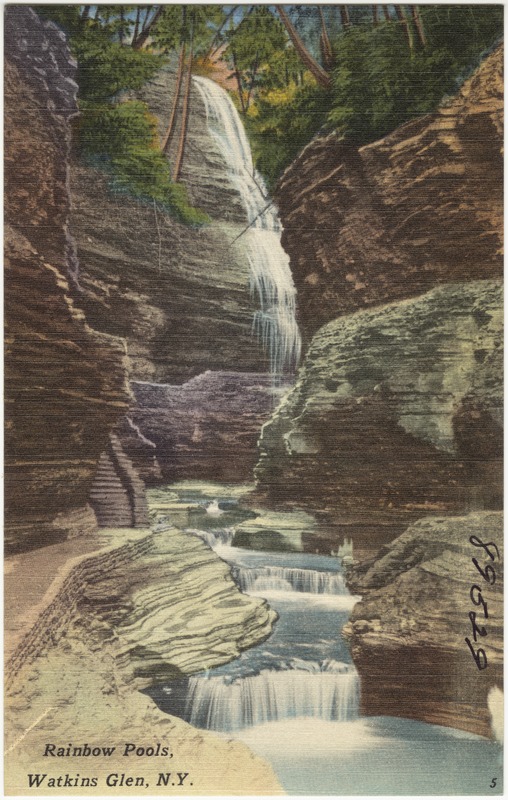 Rainbow pools, Watkins Glen, N. Y.