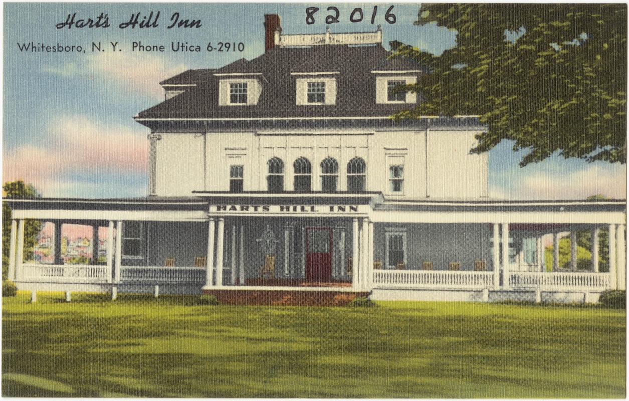 Hart's Hill Inn, Whitesboro, N. Y. Phone Utica 6-2910
