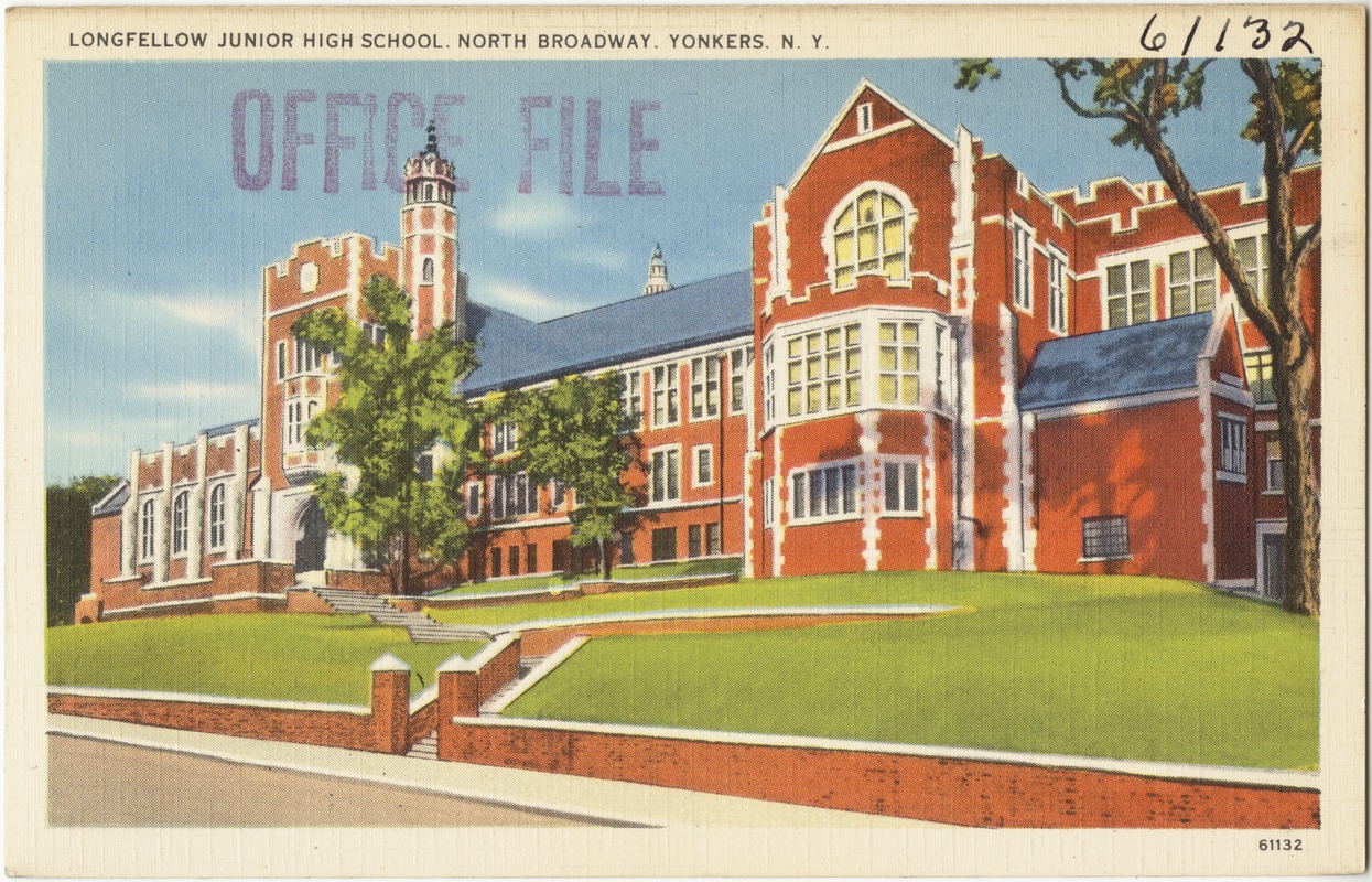 Longfellow Junior High School, North Broadway, Yonkers, N. Y.