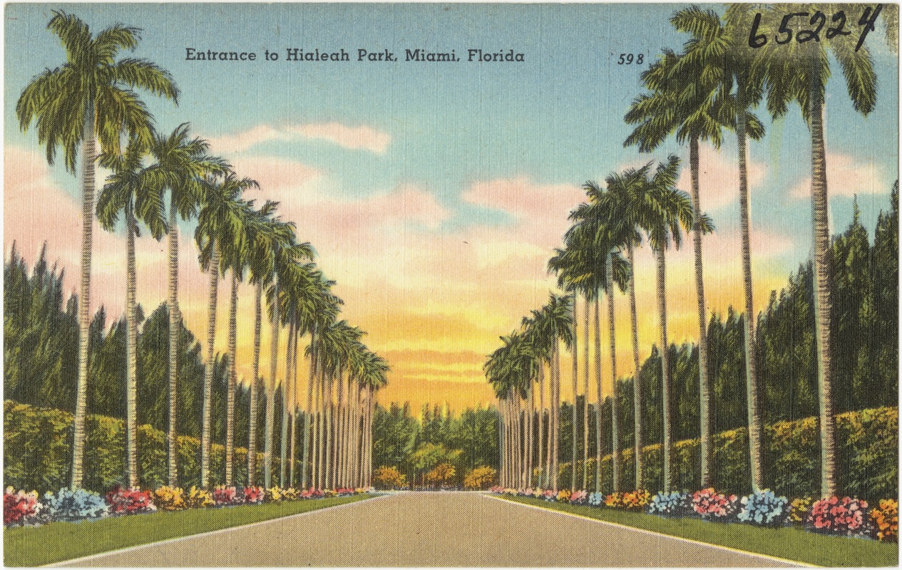 Entrance to Hialeah Park, Miami, Florida