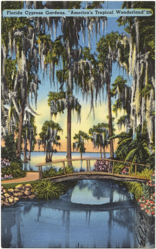 Florida Cypress Gardens. "America's Tropical Wonderland"