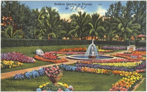 Sunken garden in Florida