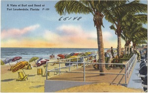 A vista of surf and sand at Fort Lauderdale, Florida