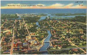 Bird's-eye view of Fort Lauderdale, Florida