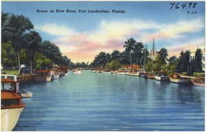 Scene on New River, Fort Lauderdale, Florida