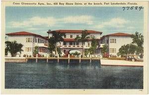 Casa Galamaretta Apts., Inc. 435 Bay Shore Drive, at the beach, Fort Lauderdale, Florida