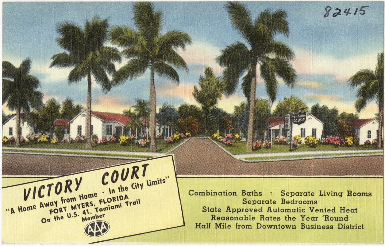 Victory Court, "A home away from home in the city limits" Fort Myers, Florida"