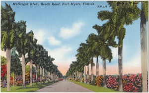 McGregor Blvd., Beach Road, Fort Myers, Florida
