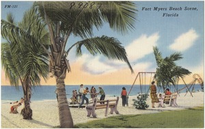Fort Myers beach scene, Florida
