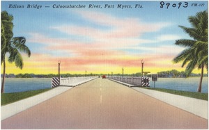 Edison Bridge- Caloosahatchee River, Fort Myers, Fla.
