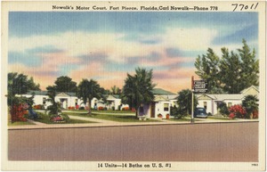 Nowalk's Motor Court, Fort Pierce, Florida, Carl Nowalk- Phone 778