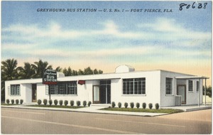 Greyhound bus station- U.S N.o 1- Fort Pierce, Fla.