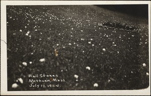 Hail stones, Methuen, Mass., July 17, 1924