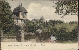 Entrance to Gray Court, Methuen, Mass.