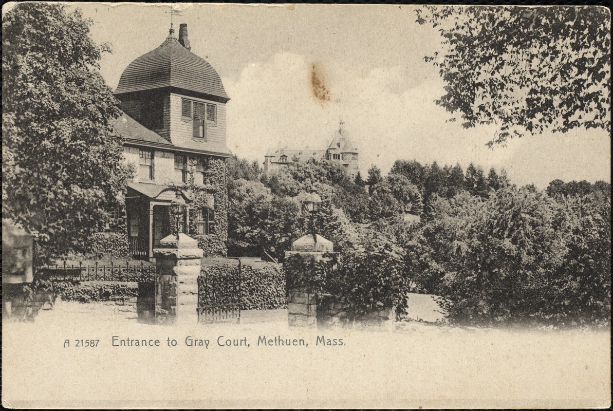 Entrance to Gray Court, Methuen, Mass.