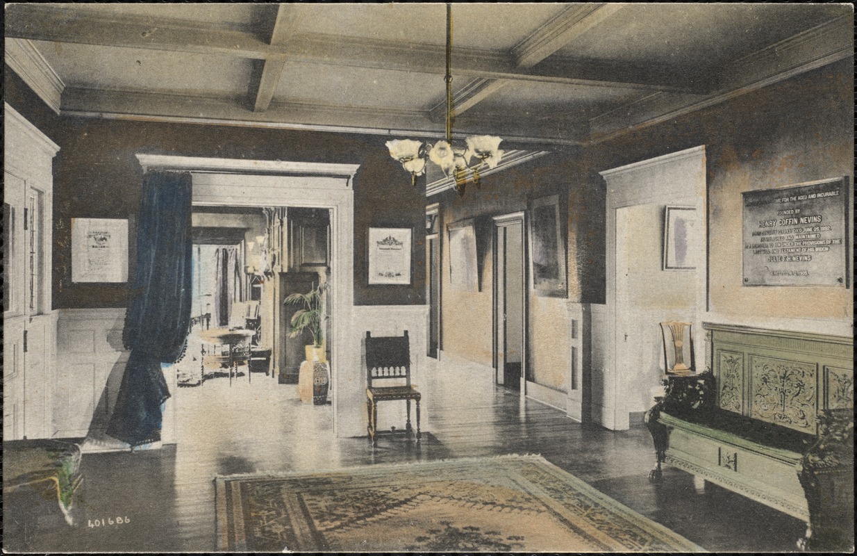 Entrance hall, Henry C. Nevins, Home for the Aged, Methuen, Mass.