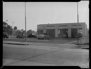 Shell station parking lot