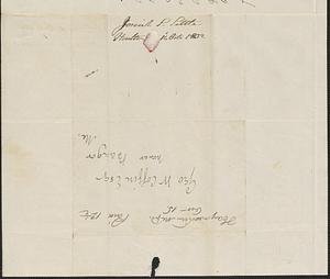 Josiah Little to George Coffin, 14 October 1832