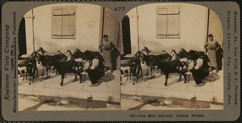 City milk delivery, Athens, Greece