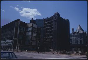 Demolished buildings, Atlantic Avenue, Boston