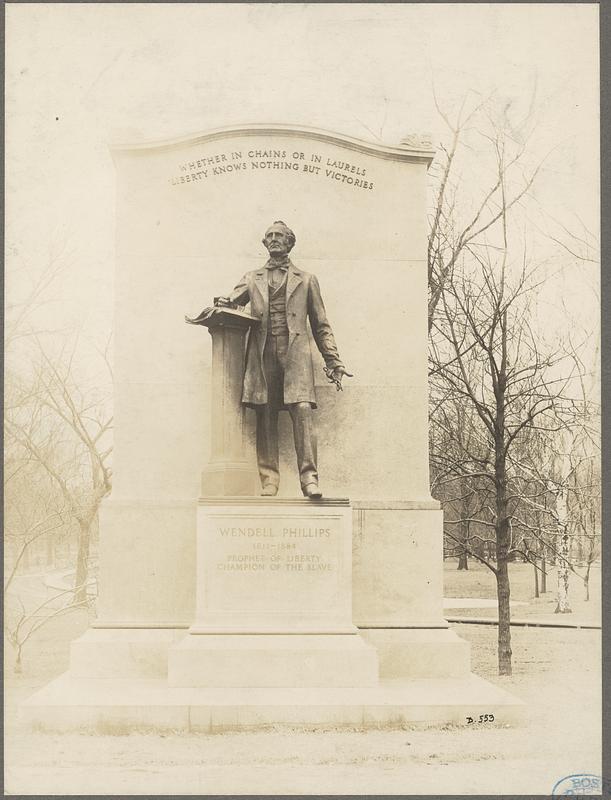 Massachusetts, Boston, Wendell Phillips statue, Daniel Chester French, sculptor