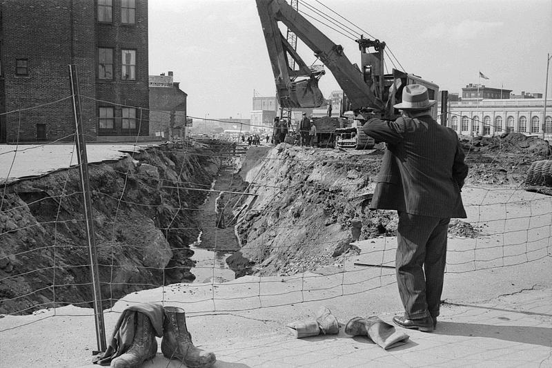 Urban renewal, near North Frontage Road & Third Street, Fall River, MA