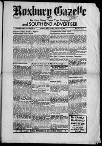 Roxbury Gazette and South End Advertiser, February 18, 1955