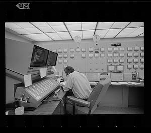 New England Electric Systems power grid control room, Westborough