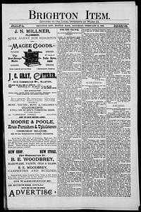 The Brighton Item, February 13, 1892