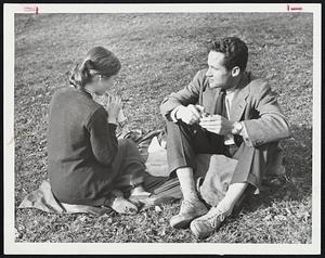 Please Pass the Salt-These lunchtime scenes on the Common were not unusual in yesterday's January warmth. The ground was not altogether dry, but you couldn't have everything.