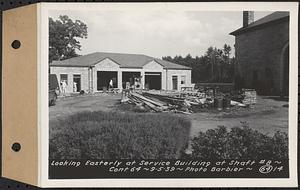 Contract No. 64, Service Buildings at Shafts 1 and 8, Quabbin Aqueduct, West Boylston and Barre, looking easterly at service building at Shaft 8, Barre, Mass., Sep. 5, 1939