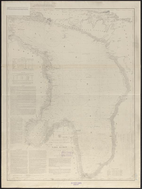 General chart of Lake Huron