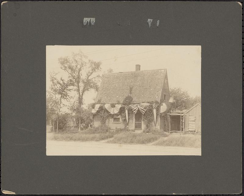 Peak House exterior (with patriotic bunting)