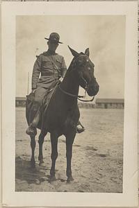 Photograph of William Matthew Bartlett on horseback