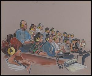Courtroom scene