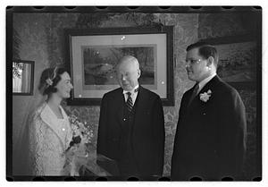 Wedding, William T. Chase Jr. and Rhoda Young, Reverend Charles N. Arbuckle in center