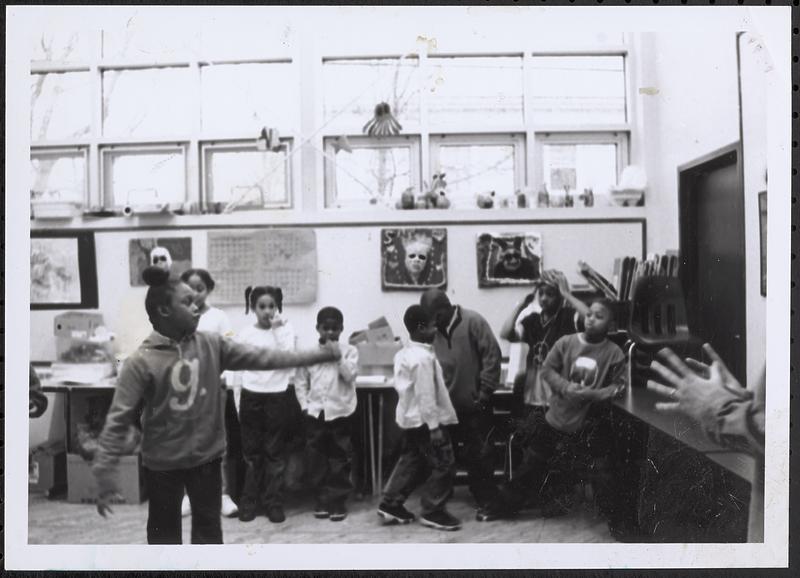 Children in the CCAC art room