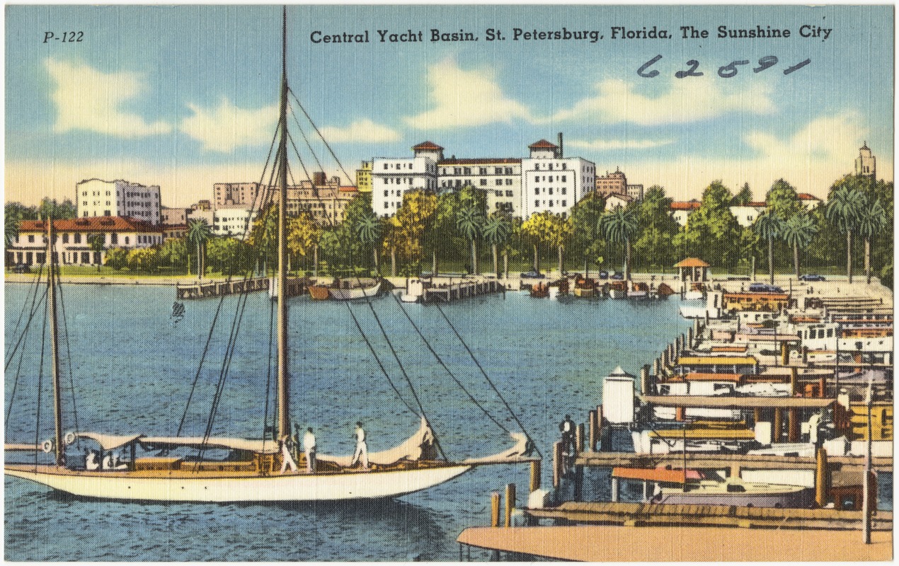 Central yacht basin, St. Petersburg, Florida, the sunshine city