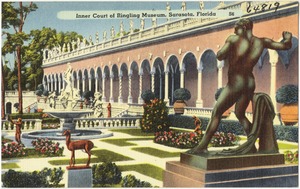 Inner court of Ringling Museum, Sarasota, Florida