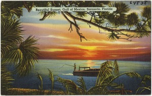 Beautiful sunset, Gulf of Mexico, Sarasota, Florida