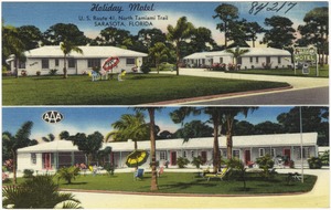 Holiday Motel, U.S. route 41, North Tamiami Trail, Sarasota, Florida