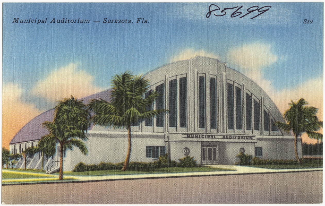 Municipal auditorium, Sarasota, Florida Digital Commonwealth