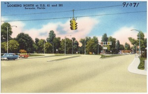 Looking north at U.S. 41 and 301, Sarasota, Florida