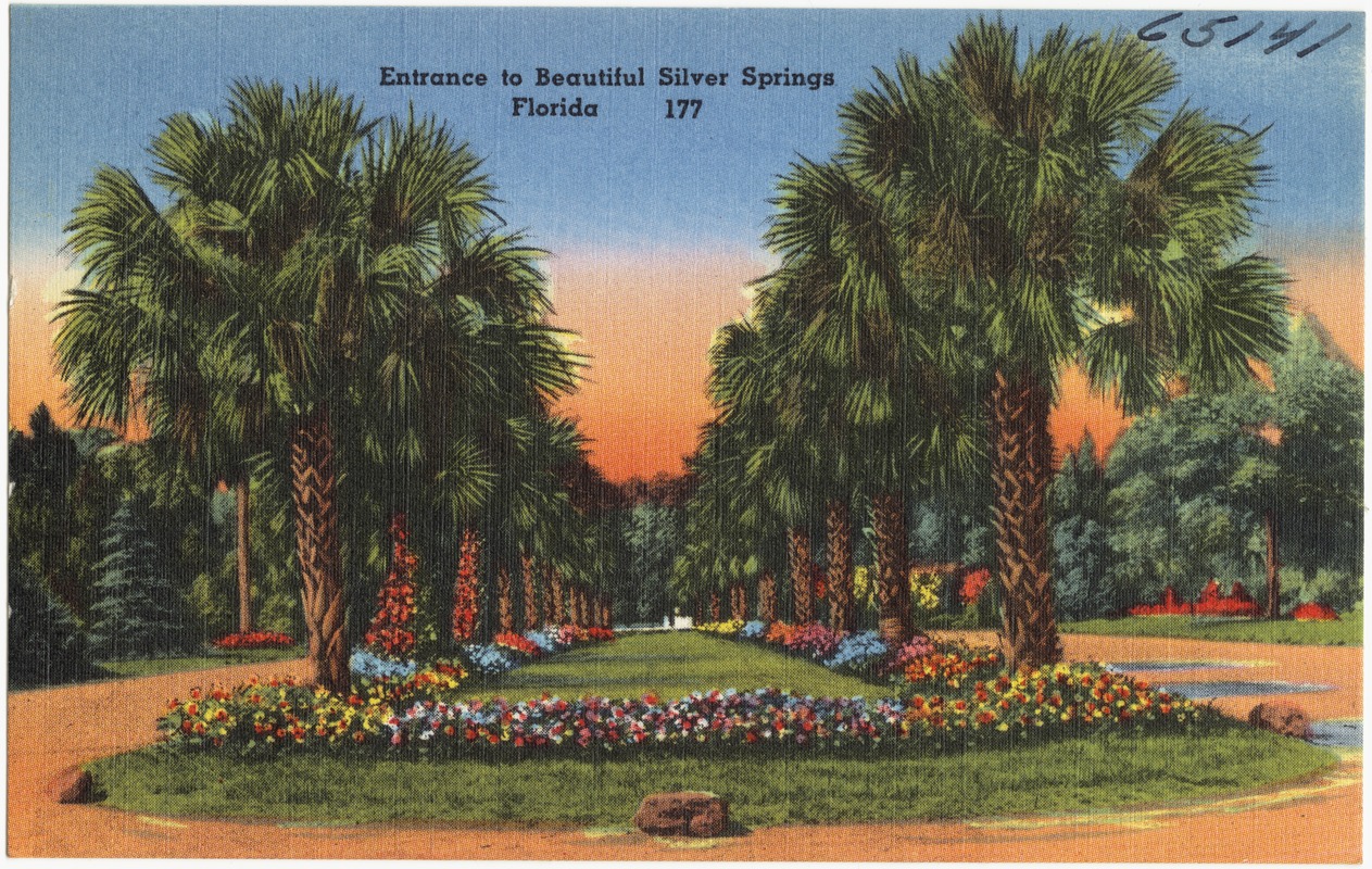 Entrance to beautiful Silver Springs, Florida