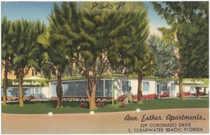 Ann Esther Apartments, 229 Coronado Drive, S. Clearwater Beach, Florida