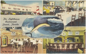 The Lighthouse Restaurant, Stuart, Florida, in the heart of sailfishing waters
