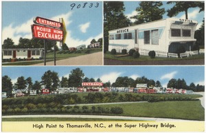 Mobil Home Exchange, high point to Thomasville, N.C., at the super highway bridge.