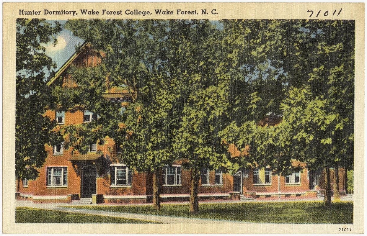 Hunter Dormitory, Wake Forest College, Wake Forest, N. C.