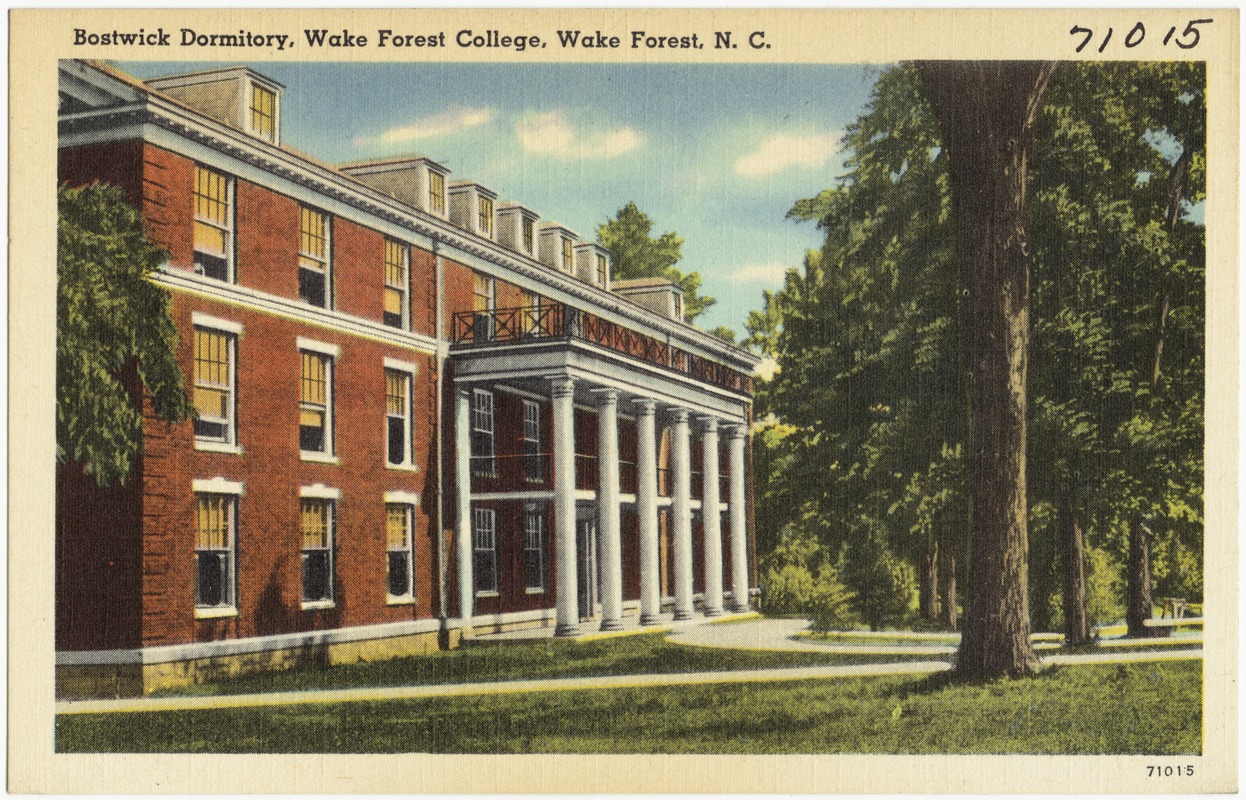 Bostwick Dormitory, Wake Forest College, Wake Forest, N. C.